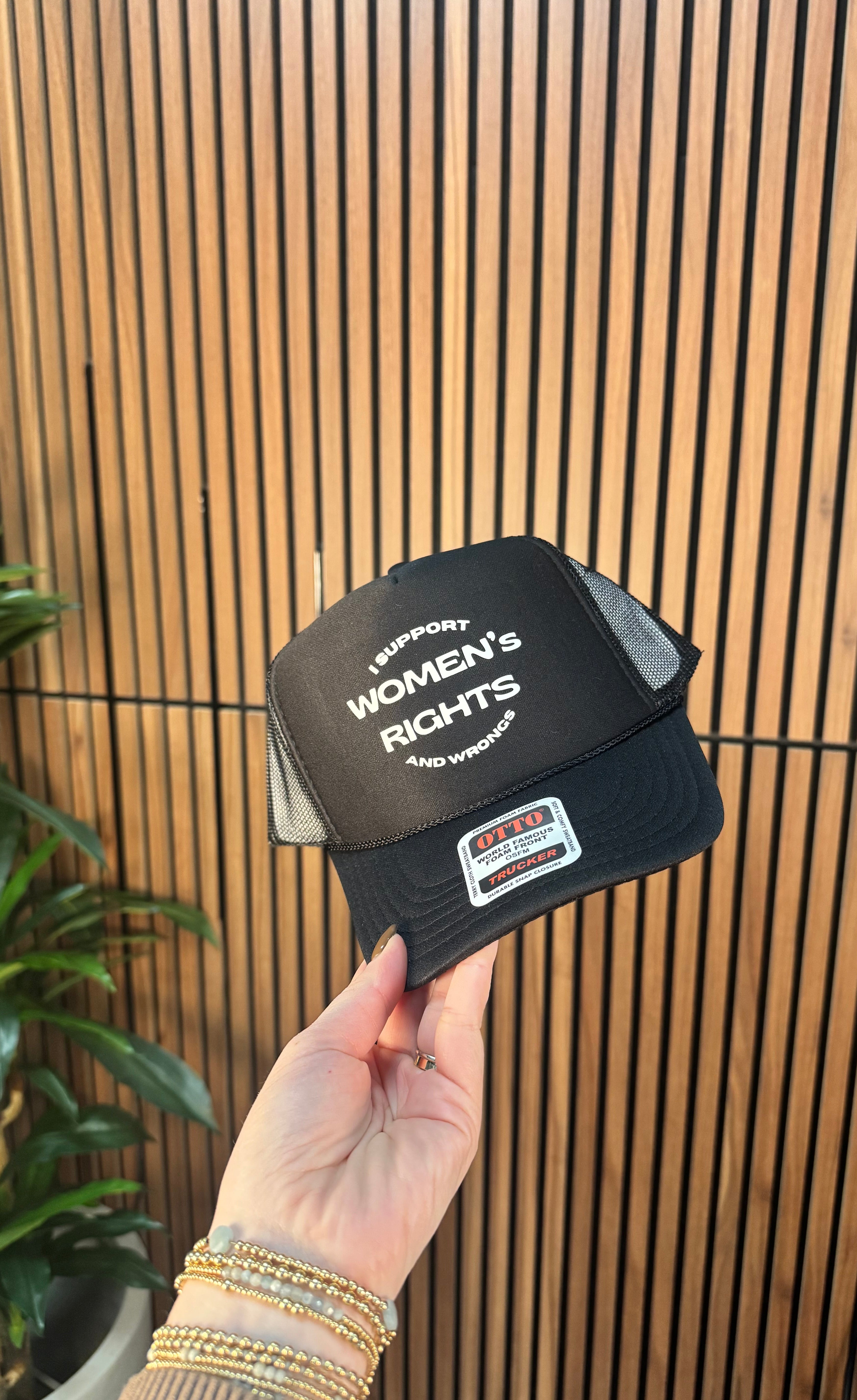 Support Women Rights & Wrongs Trucker Hat