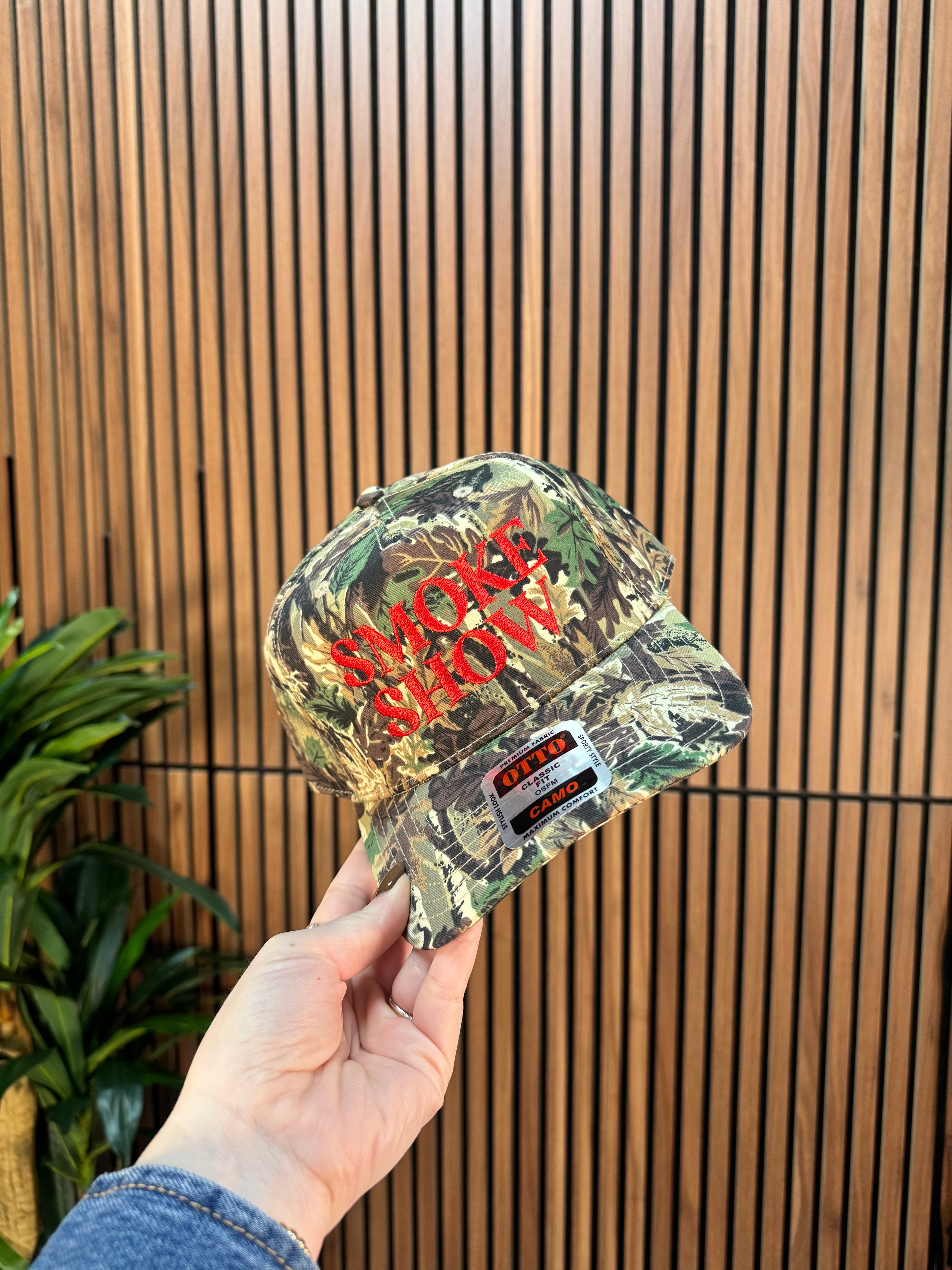 Camo Smoke Show Embroidered Hat