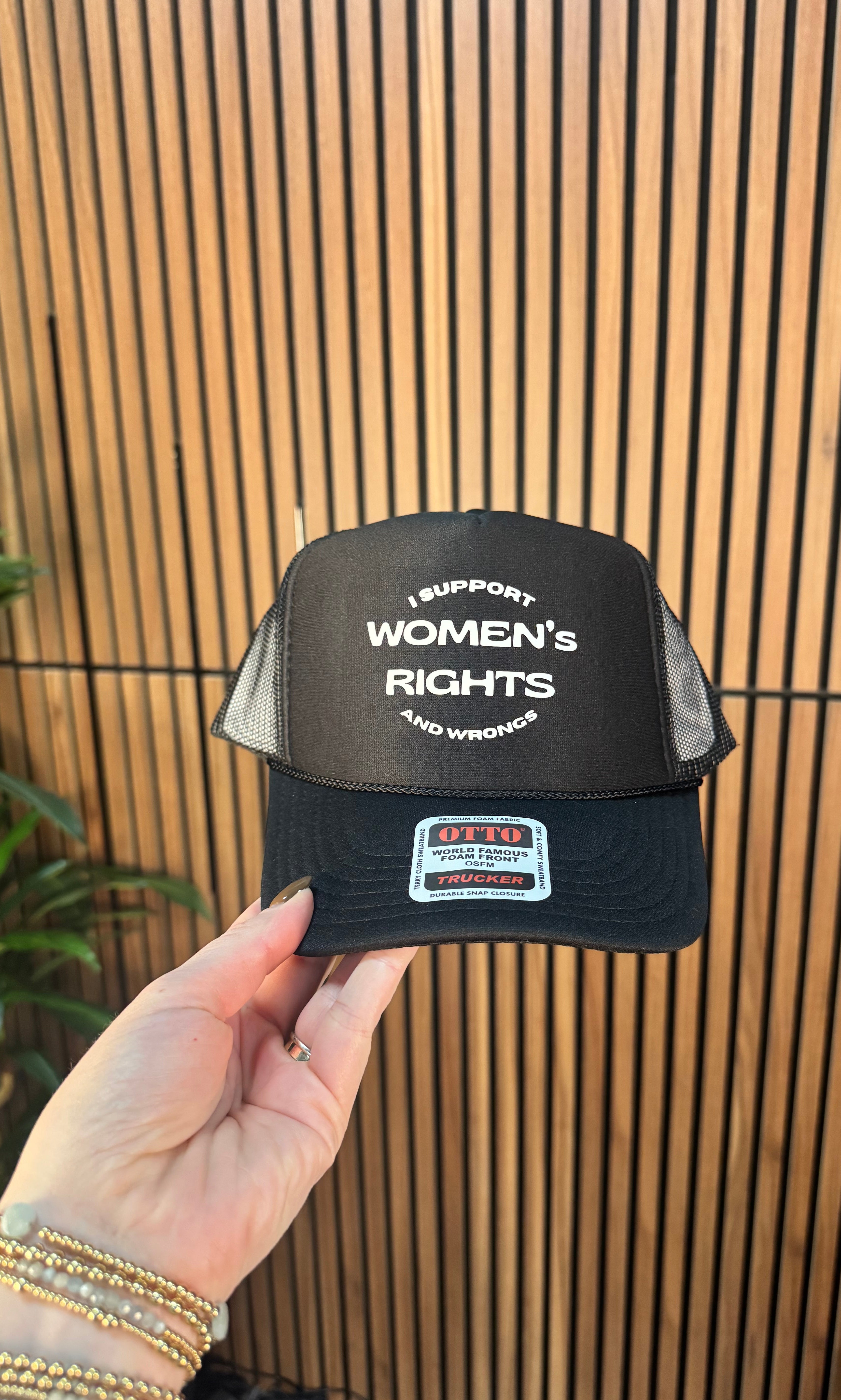 Support Women Rights & Wrongs Trucker Hat