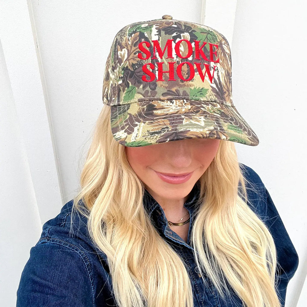 Camo Smoke Show Embroidered Hat