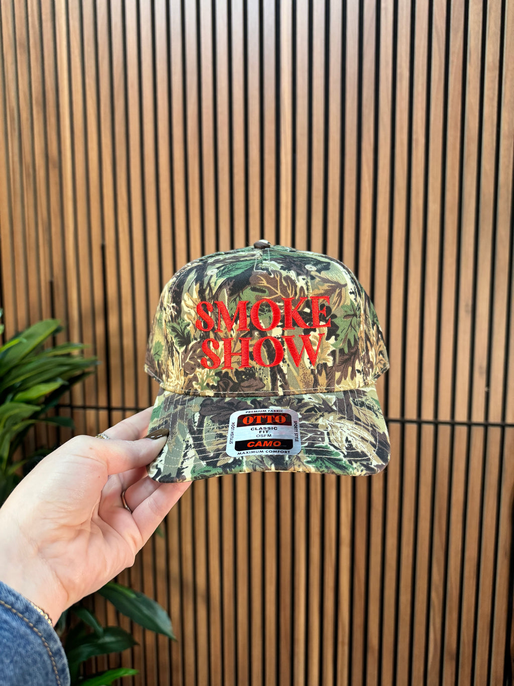 Camo Smoke Show Embroidered Hat