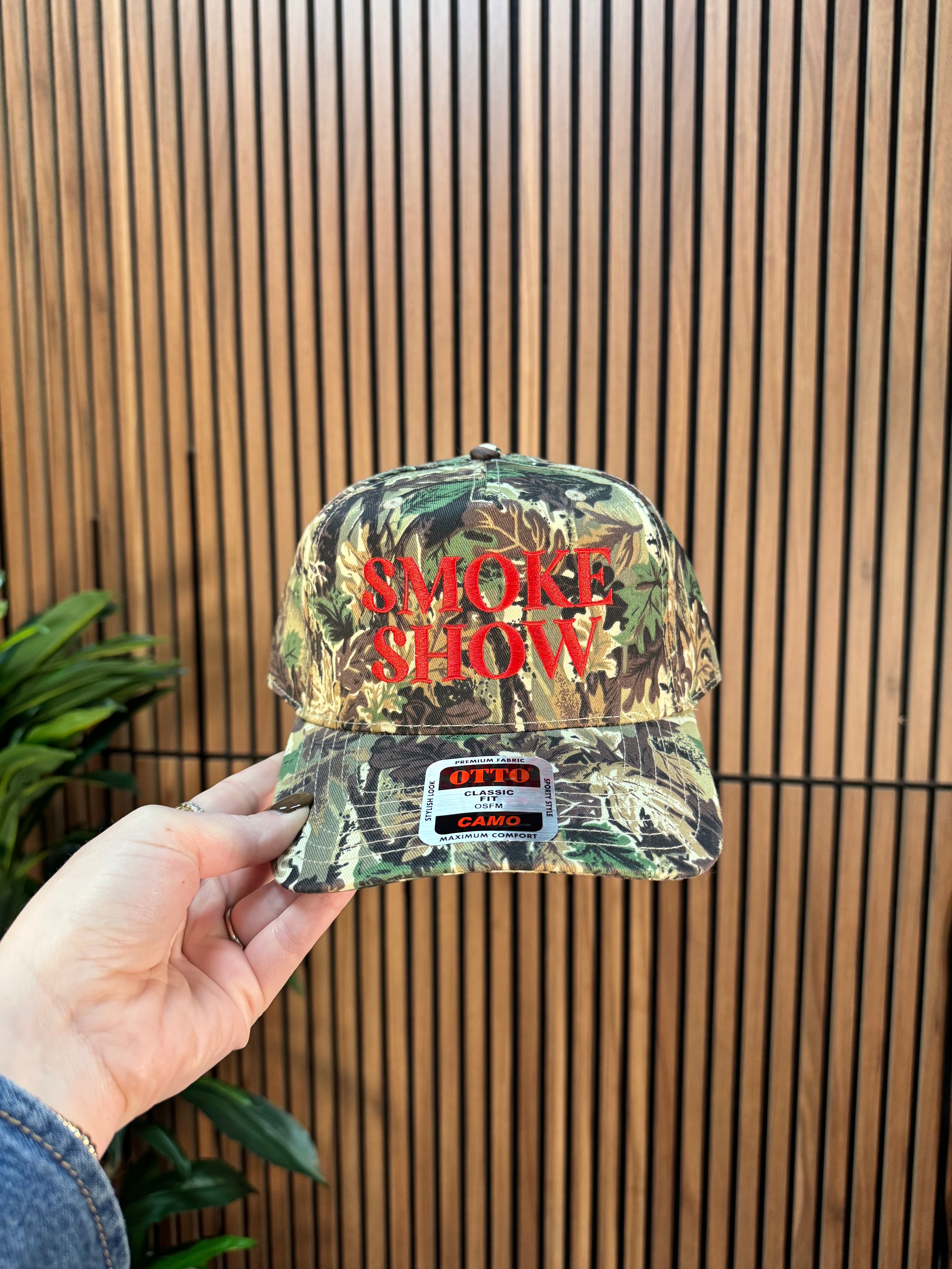Camo Smoke Show Embroidered Hat