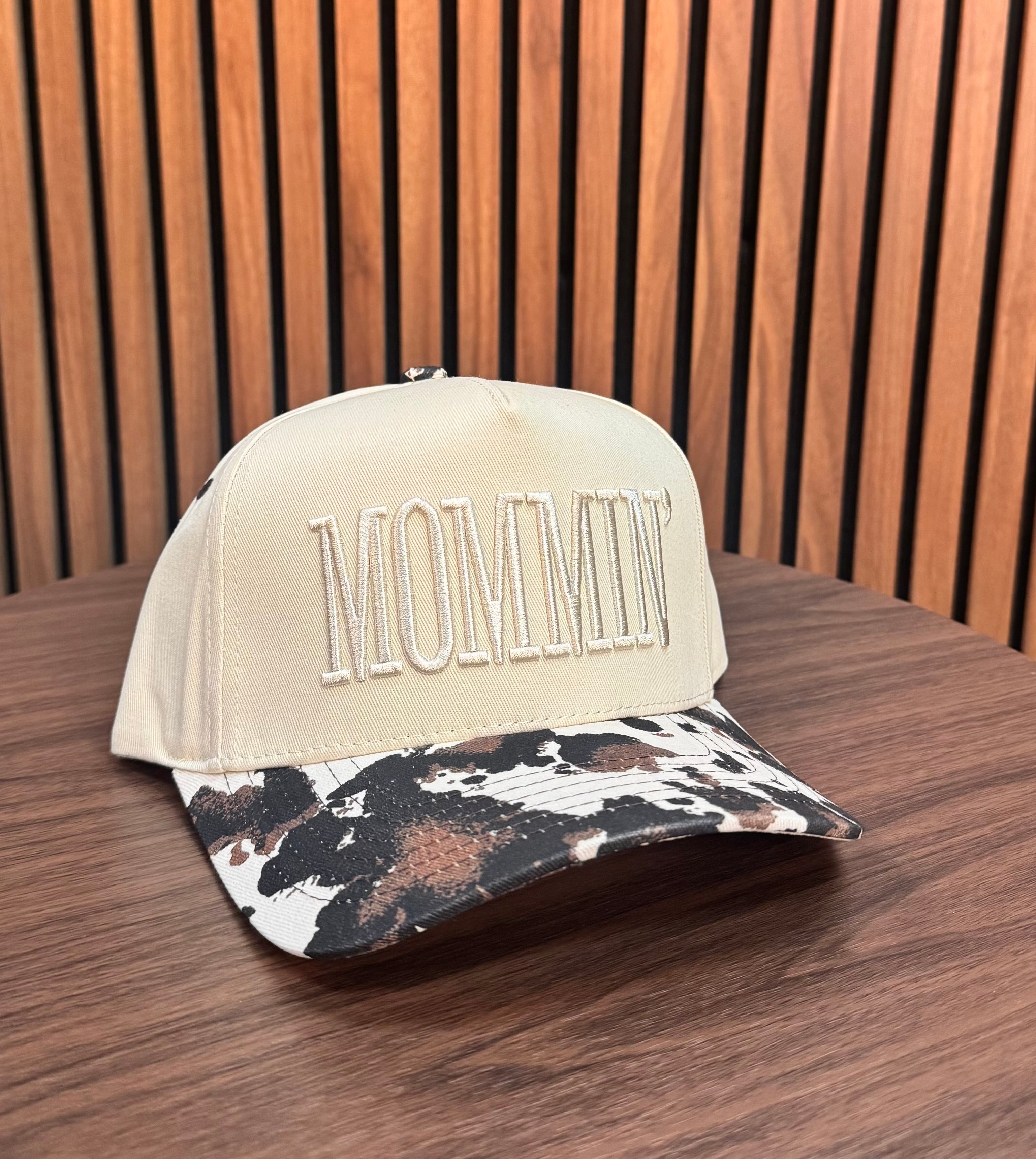 Mommin’ Cow Print Trucker Hat
