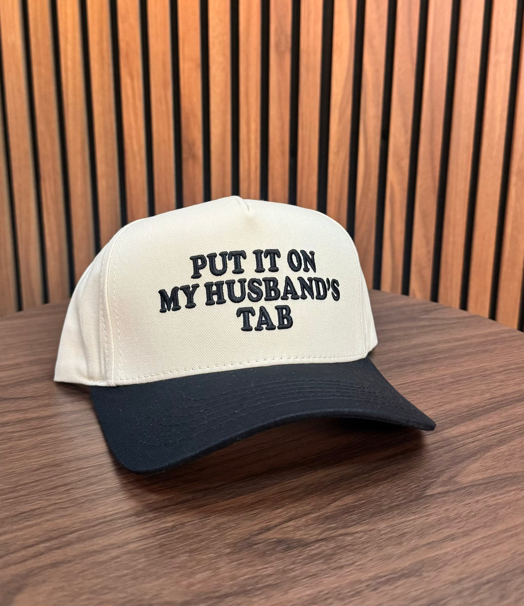 Put it on my Husband's Tab Baseball Cap