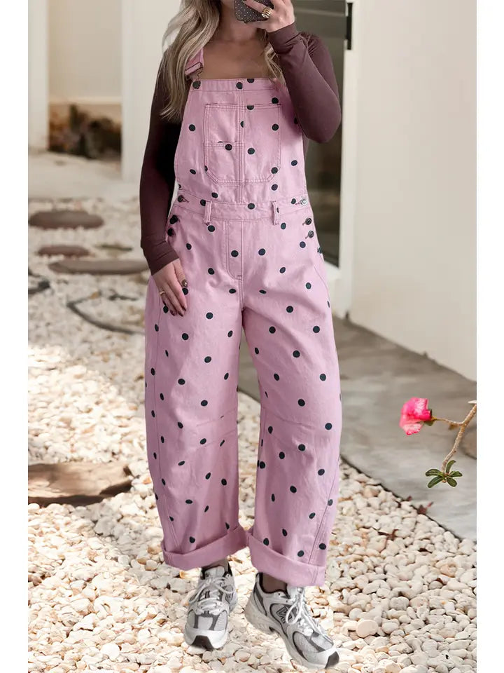 Summer Lovin’ Barrell Overalls (Pink)